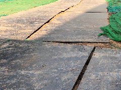 某市政小区道路铺装现场